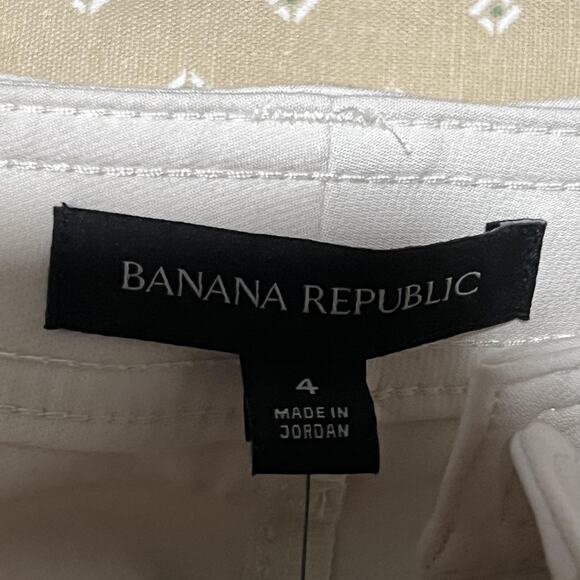 Banana Republic Pants Womens 4 Light Gray Cargo Utility Belted D-Ring Ankle - Picture 3 of 8